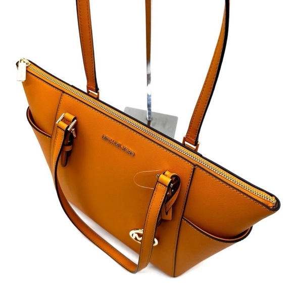 Michael Kors Large Charlotte Tote Bag Cider/Gold - Picture 8 of 12